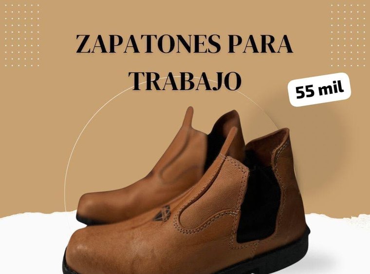 Zapatones de trabajo de cuero